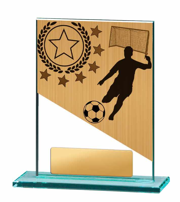 Football Theme on Glass