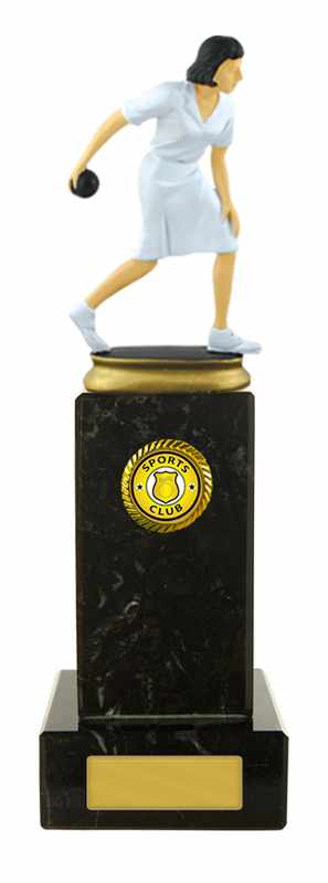 Lawn Bowls Figure on Base