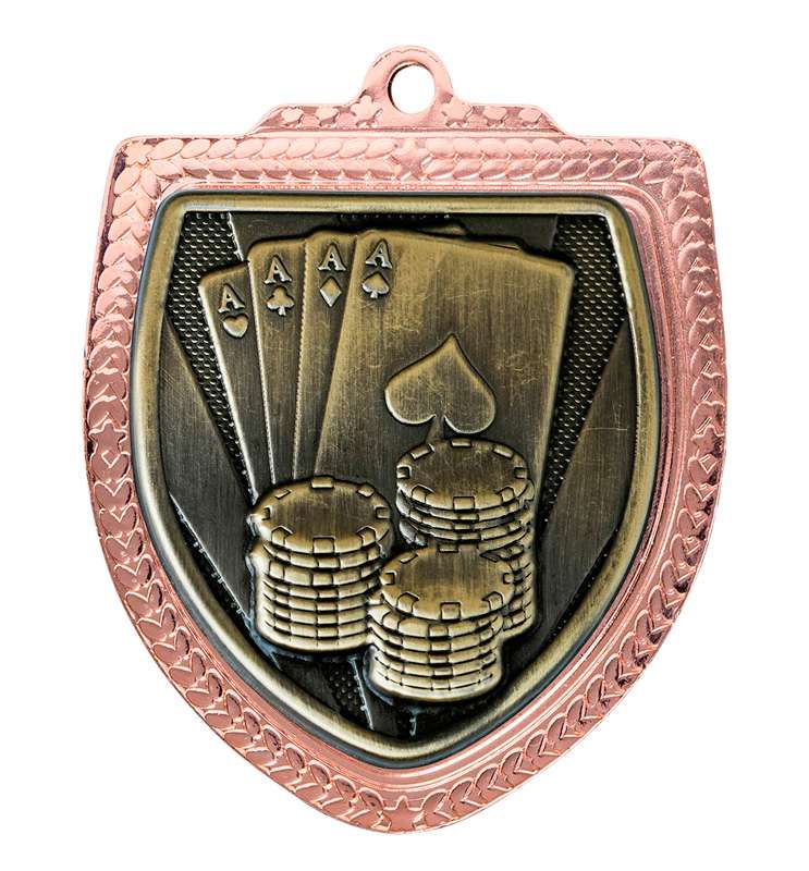 Shield Medal - Poker