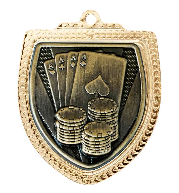 Shield Medal - Poker