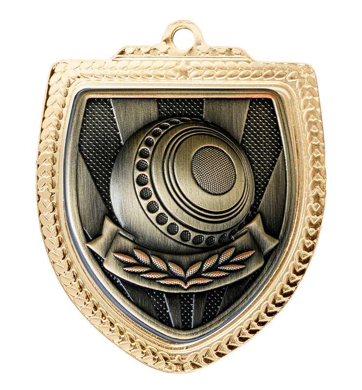 Shield Medal - Lawn Bowls Ball