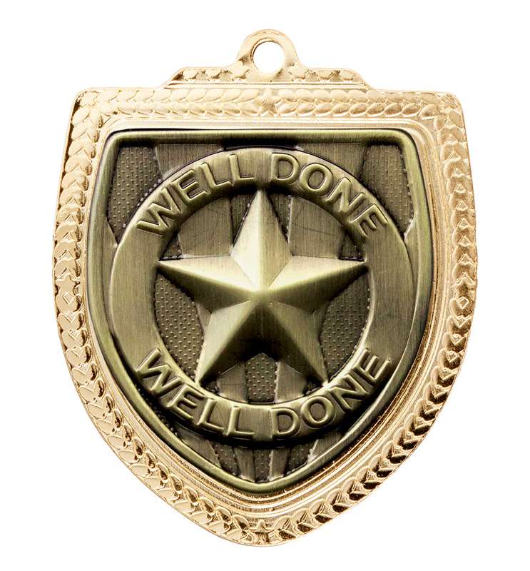 Shield Medal - Well Done!