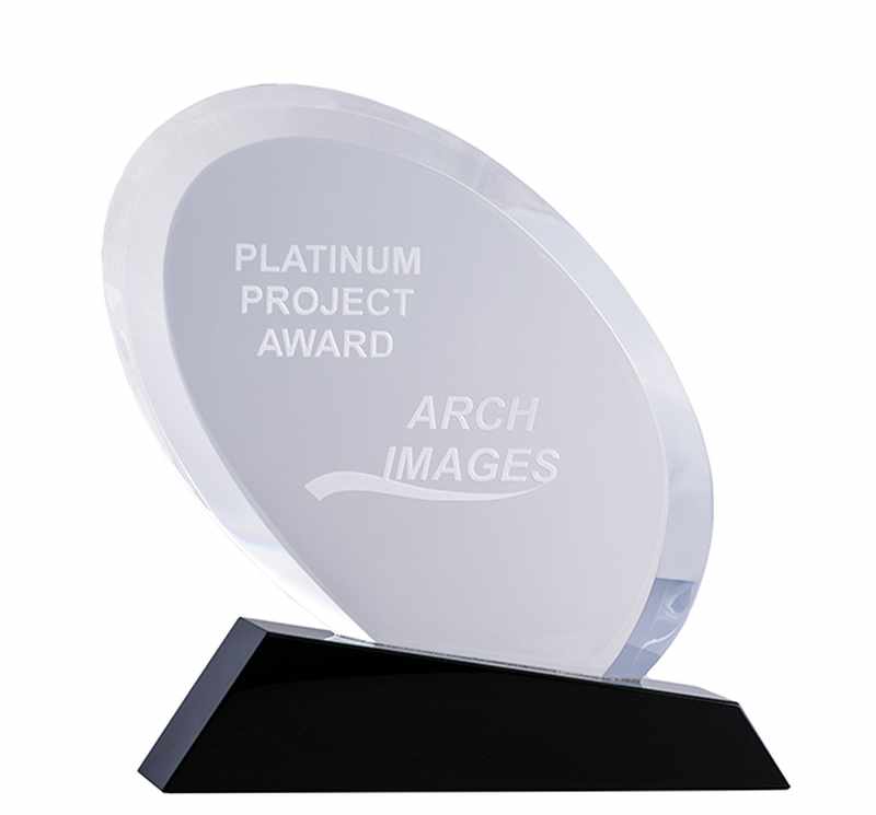 Black and Clear Crystal - Oval