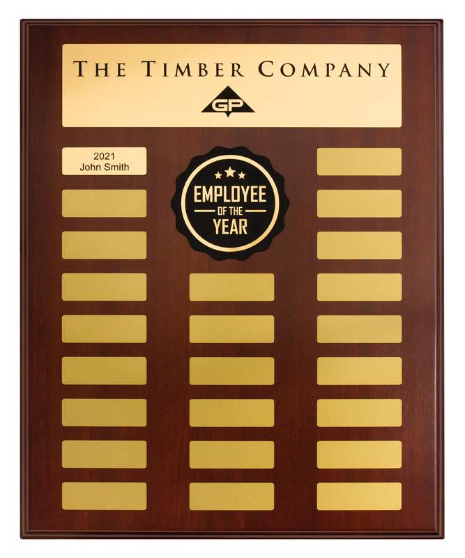Premium Walnut Gloss Plaque