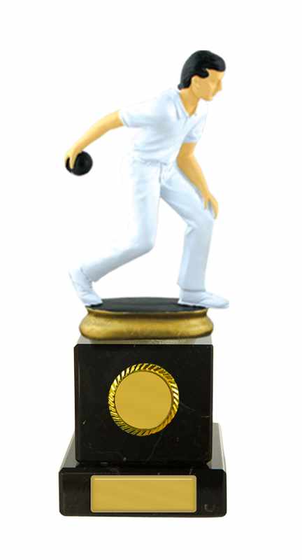 Lawn Bowls Figure on Base