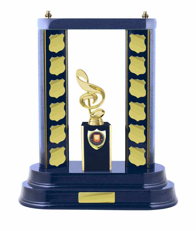 Timber Block Column Royal Blue