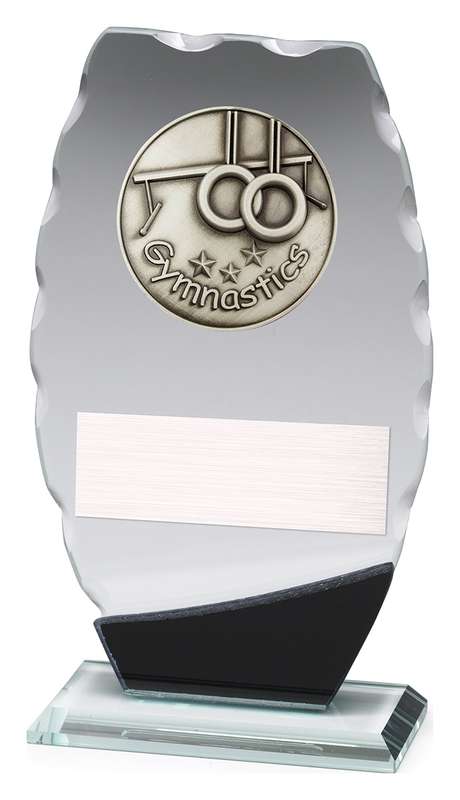 Clipped Oval Glass - Gymnastics