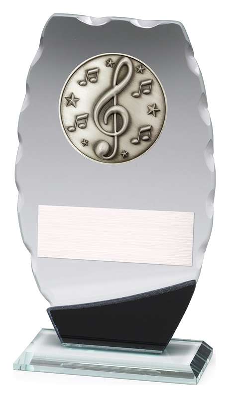 Clipped Oval Glass - Music