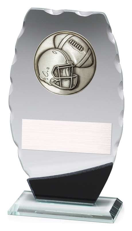 Clipped Oval Glass - American Football