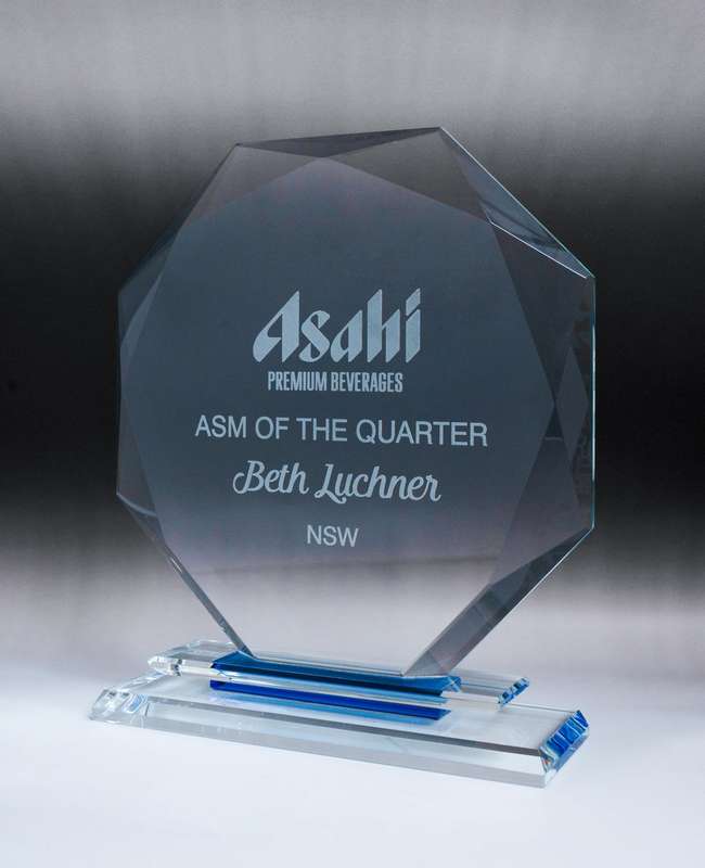 Aquamarine Glass-Octagon