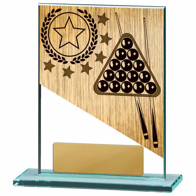 Billiards Theme on Glass