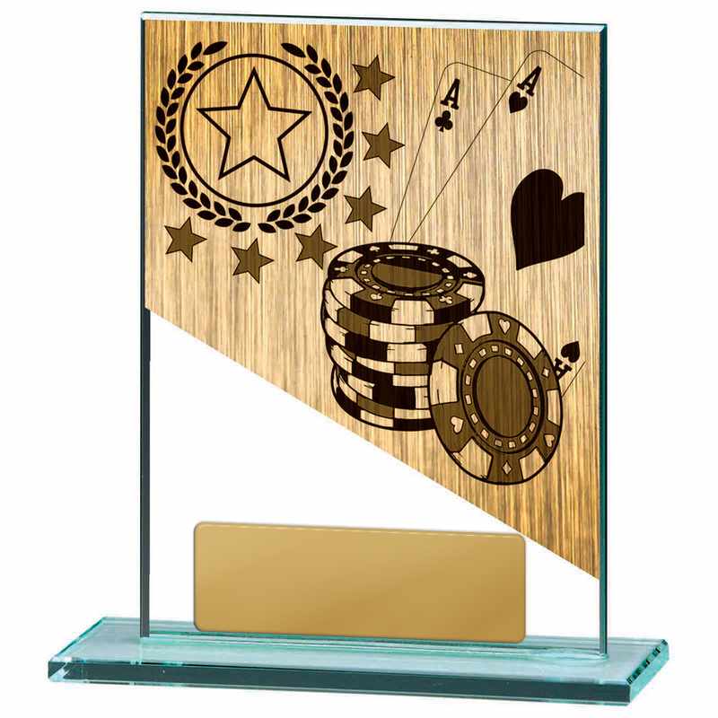 Poker Theme on Glass