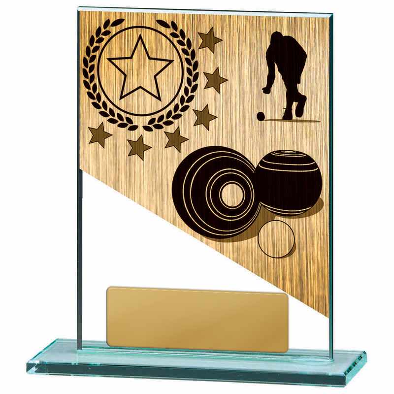 Lawn Bowls Theme on Glass