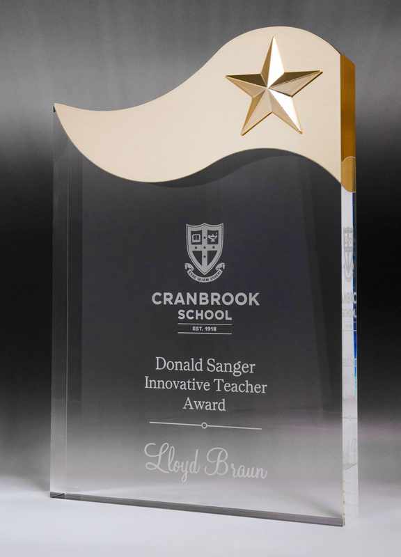 Golden Glow Acrylic Wave