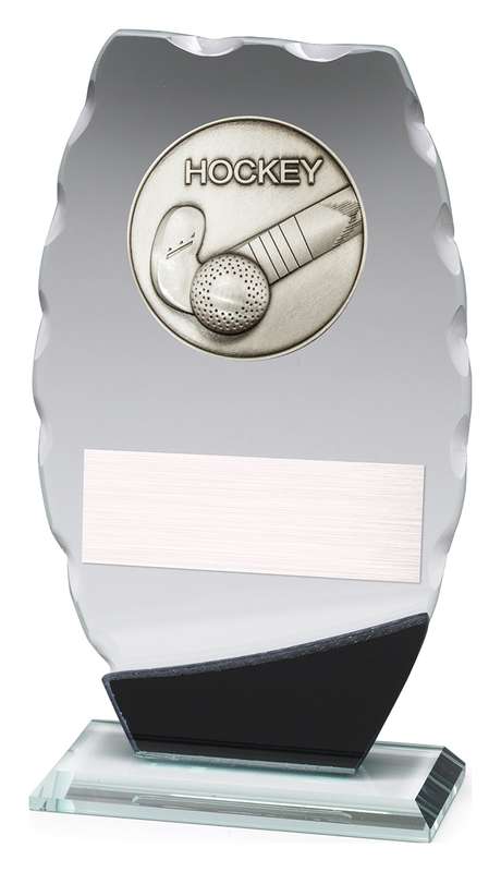 Clipped Oval Glass - Hockey